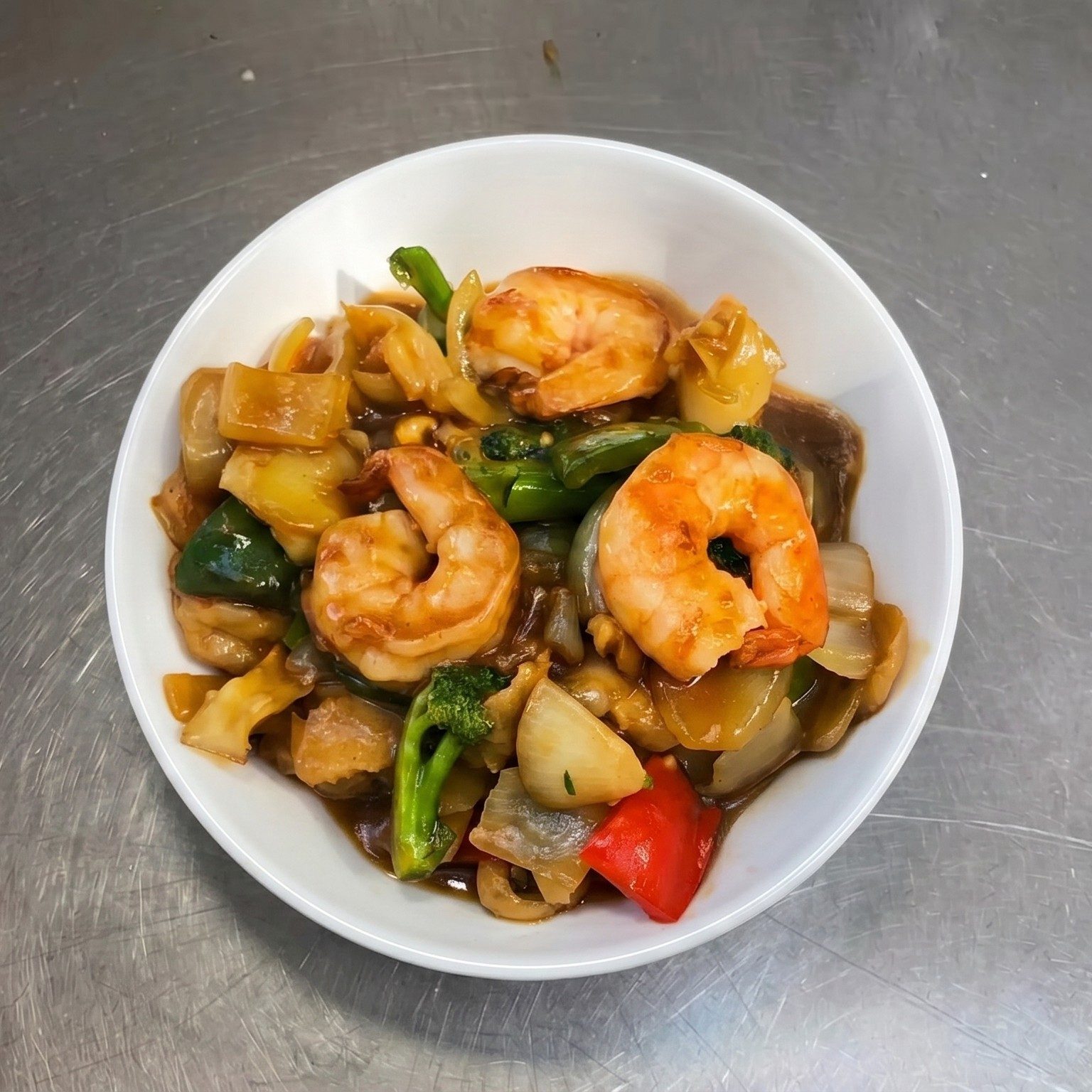 Shrimp with Oyster Sauce.
