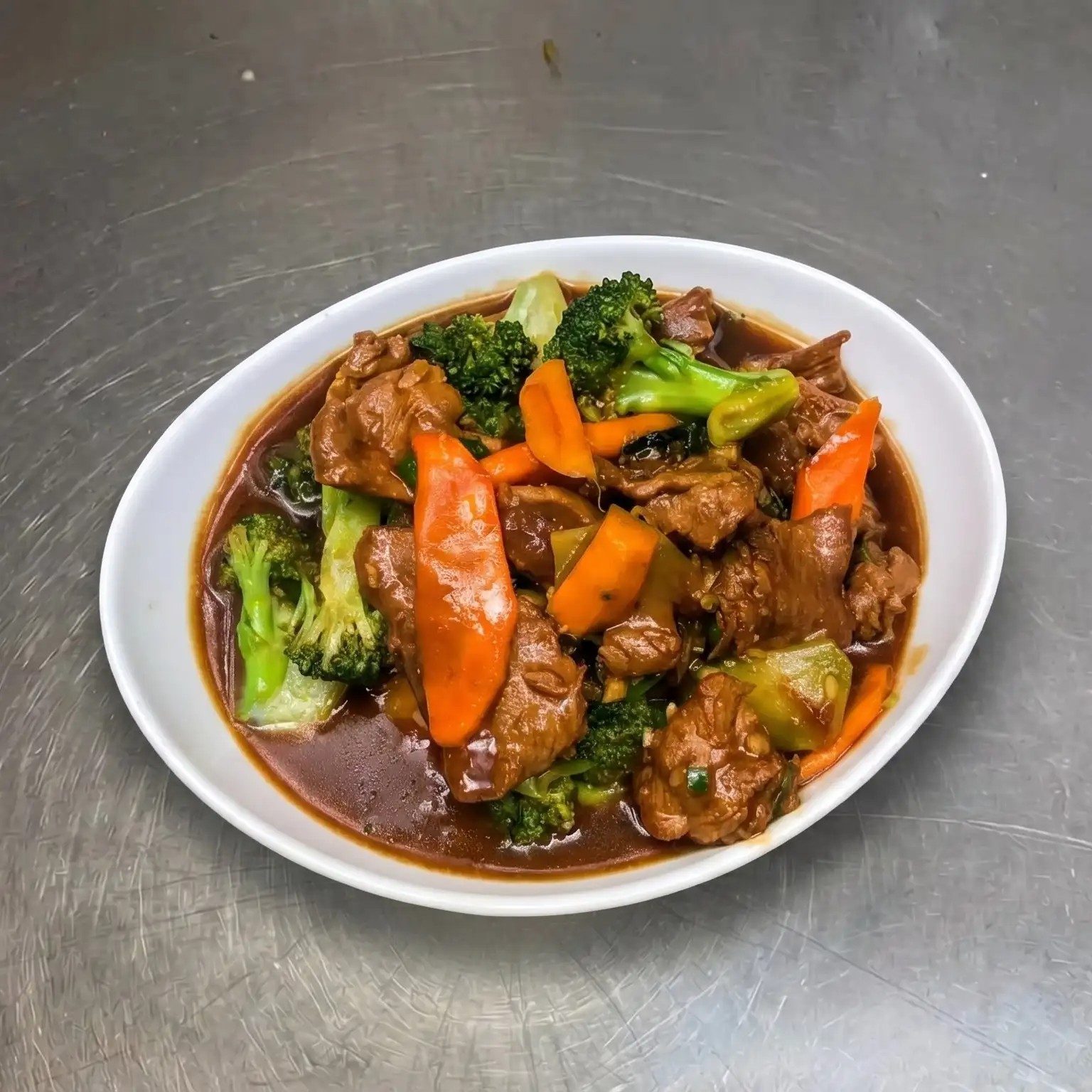 Beef with Mixed Veg.