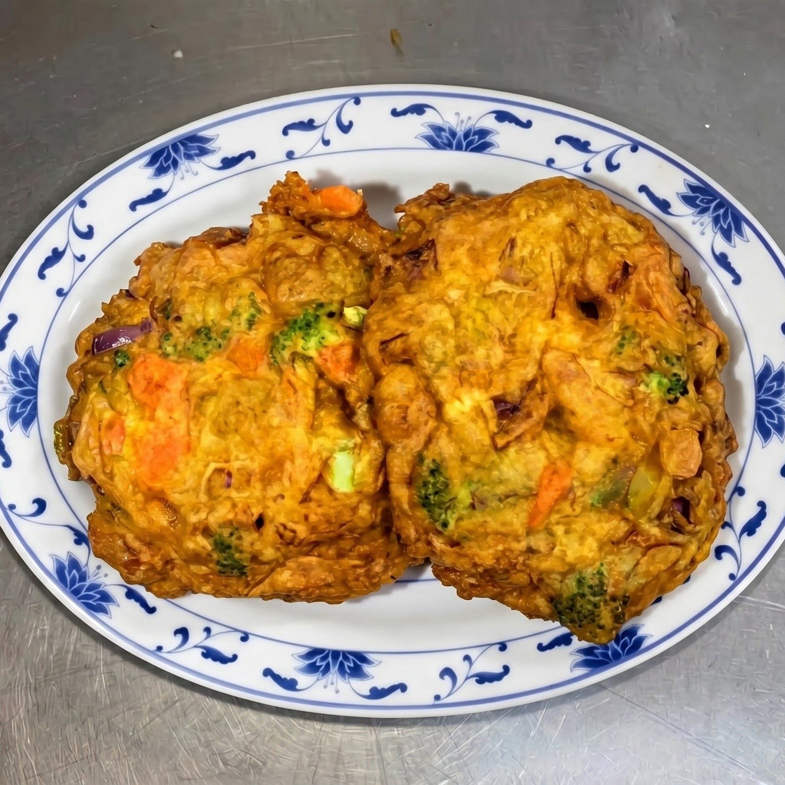 Vegetable Egg Foo Young.