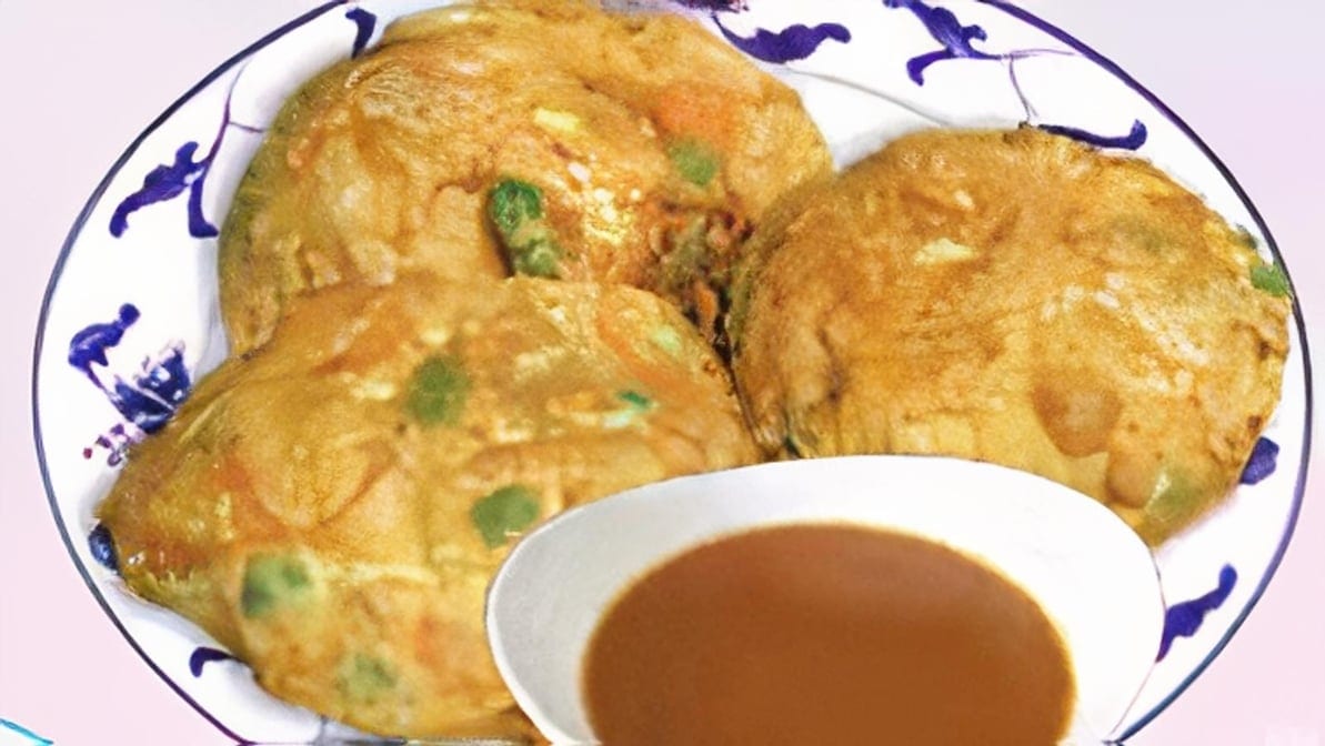 Roast Pork Egg Foo Young.