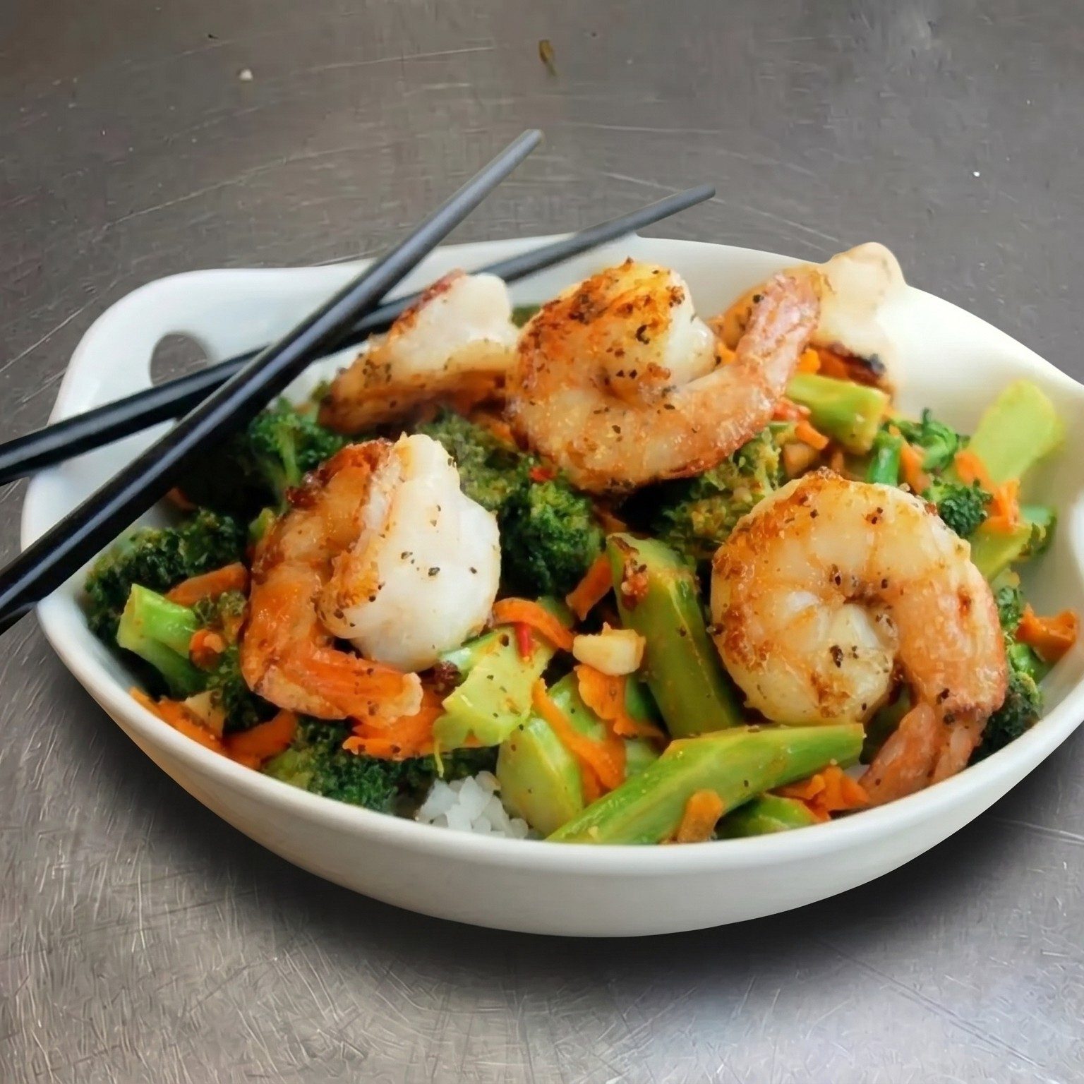S22. Shrimp & Scallop Szechuan Style.